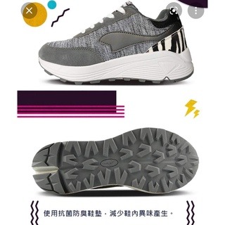 麻糬鞋屋👟KangaROOS美國袋鼠鞋 女款INVADER 86 輕量拼接復古運動鞋KW11218-灰 特價690元-細節圖5