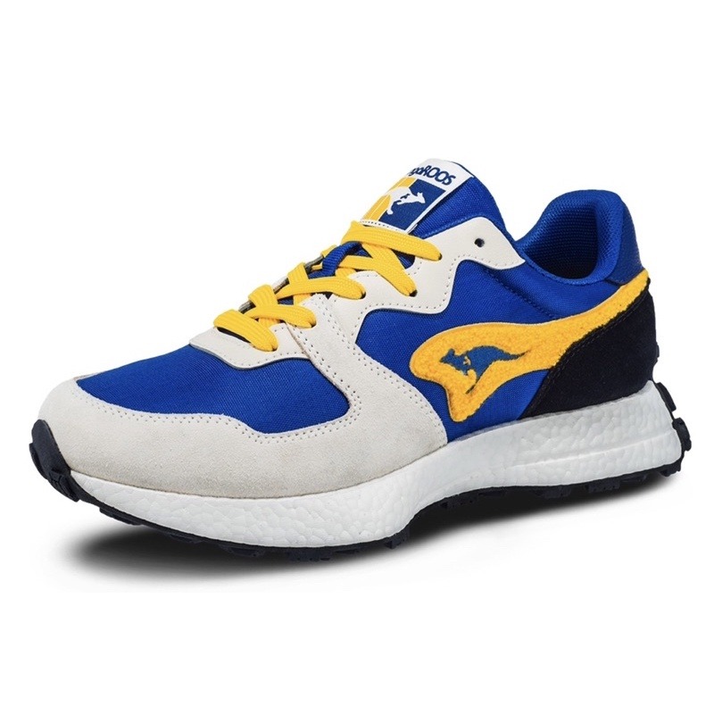 麻糬鞋屋👟KangaROOS美國袋鼠鞋 男款AUSSIE EVO 科技運動鞋 阿甘鞋KM11981藍黃特價890元-細節圖2