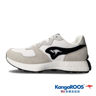 麻糬鞋屋 KangaROOS 美國袋鼠鞋 女 AUSSIE EVO 科技運動鞋 KW21551-白/灰 特價1390元