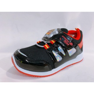 麻糬鞋屋👟POLI 羅伊 男童電燈運動鞋(台灣製造) 10322-黑紅 超低直購價390元 全新有燈-細節圖2