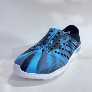 麻糬鞋屋👟LOTTO樂得-義大利第一品牌 童款經典洞洞鞋 0380-迷彩黑藍 超低直購價190元-細節圖5