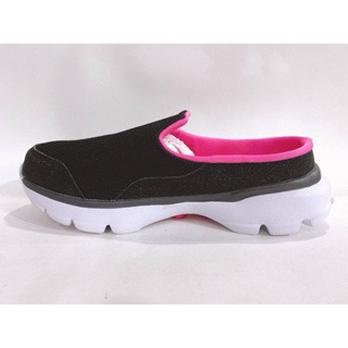 麻糬鞋屋👟LOTTO 女款前包後空網布高彈舒適透氣鞋墊懶人健走鞋 3700-黑 超低特賣390元-細節圖3