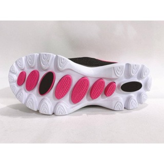 麻糬鞋屋👟LOTTO 女款前包後空網布高彈舒適透氣鞋墊懶人健走鞋 3700-黑 超低特賣390元-細節圖6