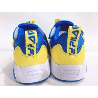 麻糬鞋屋👟 FILA 男童輕量4大機能慢跑運動鞋(足弓支撐鞋墊)2-J832W-363-藍黃 超低直購價850元-細節圖4