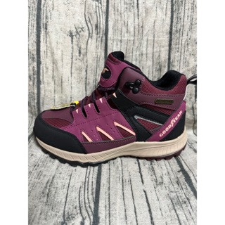 麻糬鞋屋👟GOODYEAR固特異 探險旅行家W1 女款抗水郊山健行鞋登山鞋 踏青鞋 12522 酒紅 特價890元-細節圖3