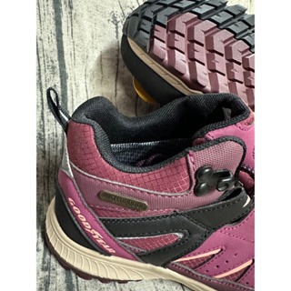 麻糬鞋屋👟GOODYEAR固特異 探險旅行家W1 女款抗水郊山健行鞋登山鞋 踏青鞋 12522 酒紅 特價890元-細節圖5