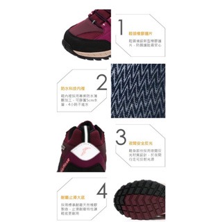 麻糬鞋屋👟GOODYEAR固特異 探險旅行家W1 女款抗水郊山健行鞋登山鞋 踏青鞋 12522 酒紅 特價890元-細節圖6