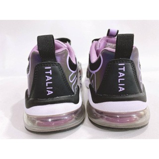 麻糬鞋屋👟FILA 女童抗菌防臭反光機能輕量氣墊慢跑鞋(康特杯)3-J807W-919-黑紫 超低直購價1100元-細節圖5