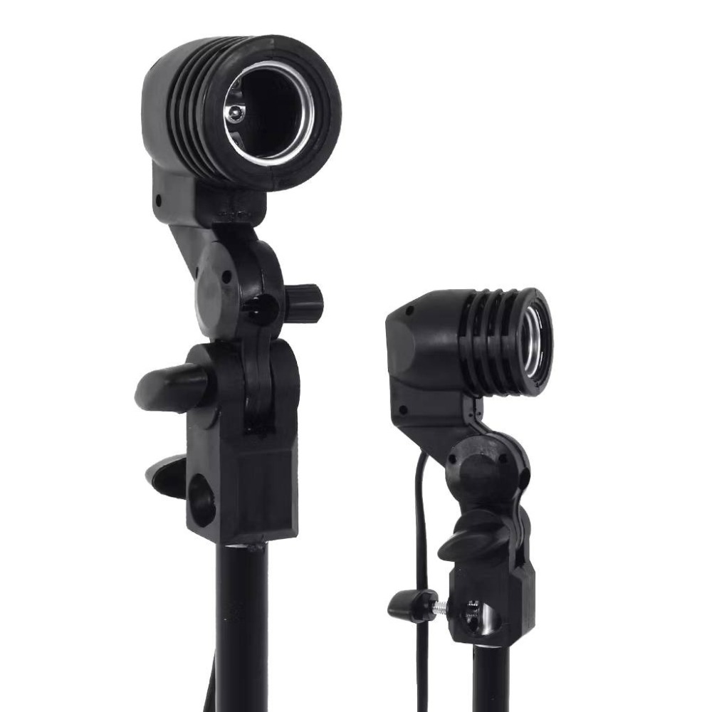 1.6公尺高 反摺腳架+E27燈頭座 2公尺開關線-細節圖9