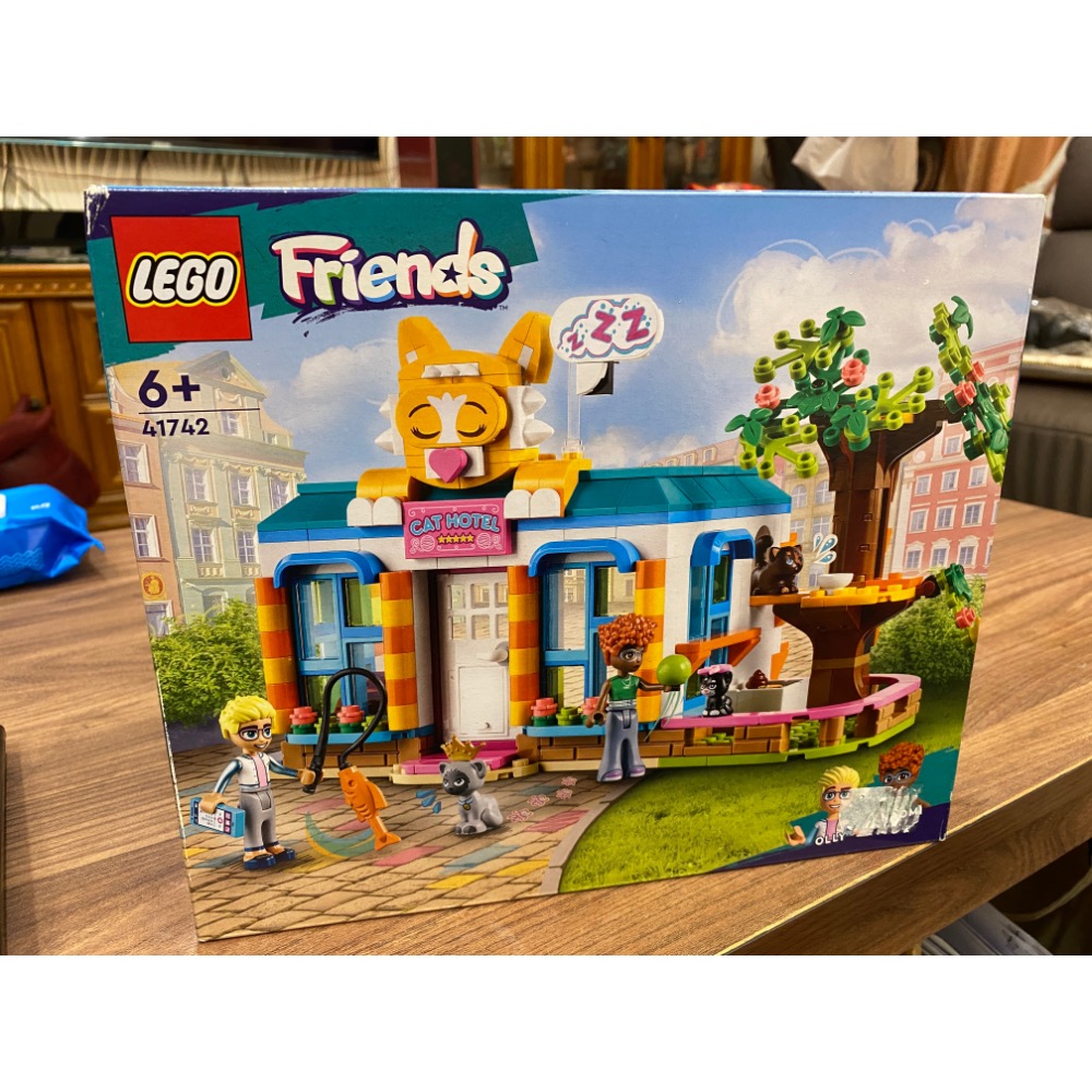 全新樂高41742 貓咪旅館 friends 朋友系列 寵物旅館-規格圖1