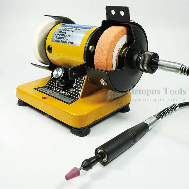 【鴻鈞】迷你砂布輪機 砂輪機 Octopus 110V 1500 ~ 10000rpm 253.5005-細節圖2