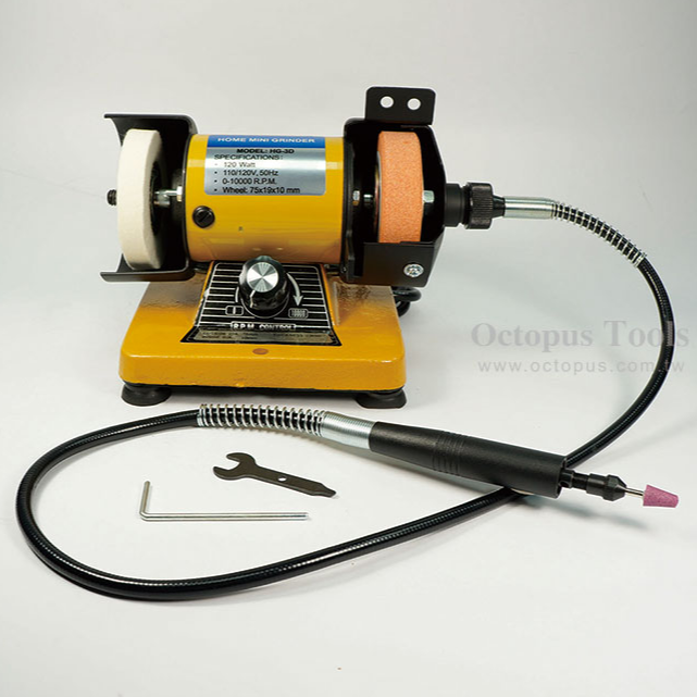 【鴻鈞】迷你砂布輪機 砂輪機 Octopus 110V 1500 ~ 10000rpm 253.5005-細節圖5