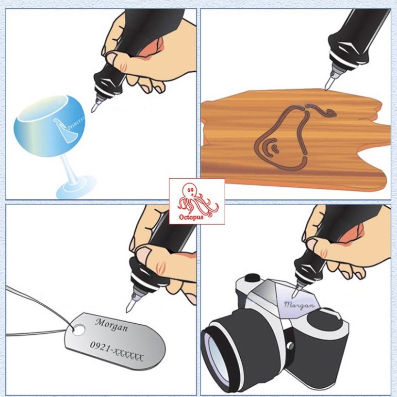 【鴻鈞】 電刻筆 【台灣快速出貨】 打磨機 雕刻機 刻磨機 電動雕刻機 Octopus 270.000 270.001-細節圖7