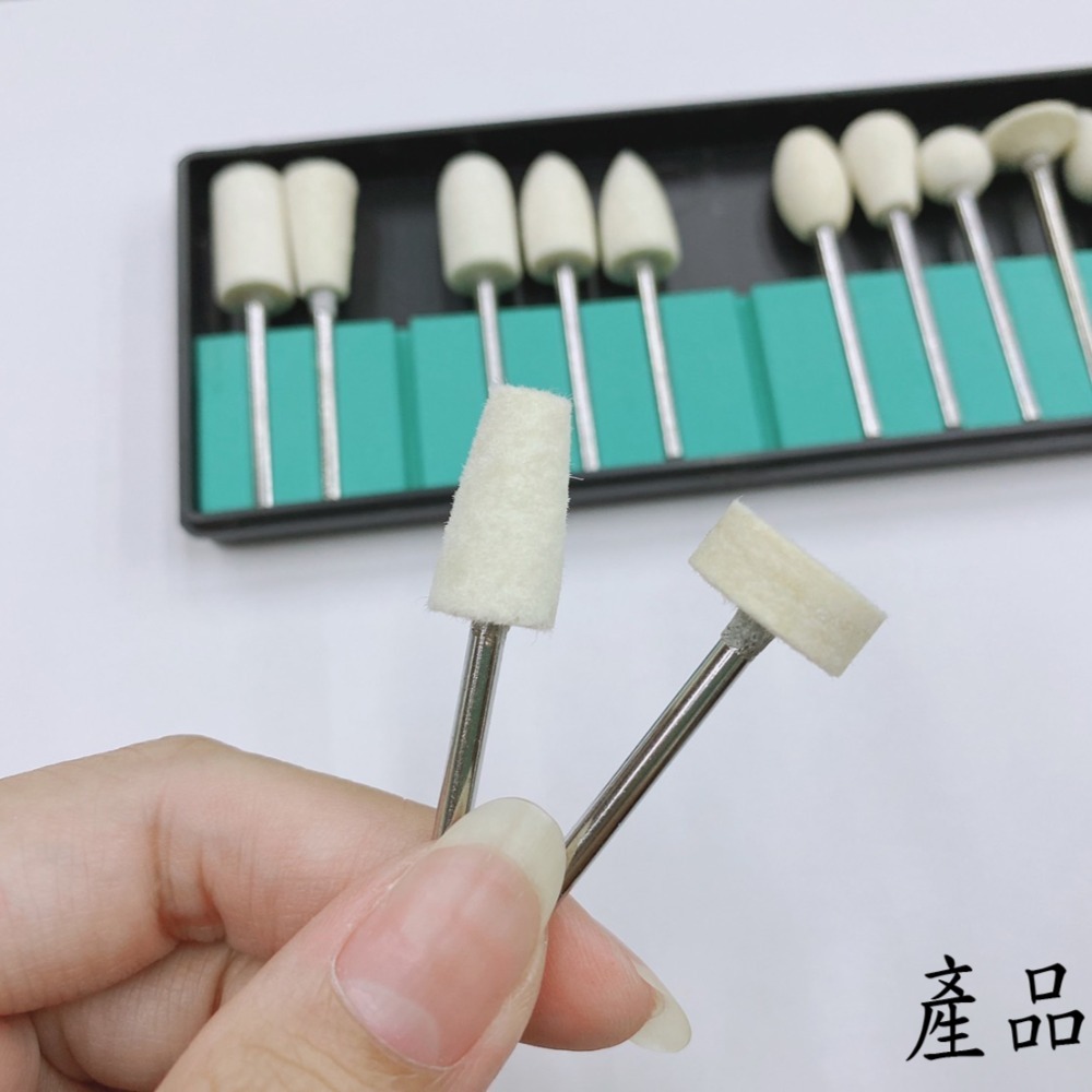 【鴻鈞】 帶柄羊毛輪 【台灣快速出貨】 拋光 拋光輪 羊毛輪 硬質拋光棉輪 Octopus 958.100-細節圖4