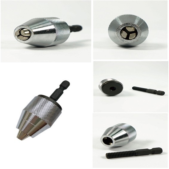 【鴻鈞】 彈簧夾頭 【台灣快速出貨】 電鑽夾頭 夾頭 三爪夾頭 六角夾頭 鑽頭夾 鑽頭夾頭 六角柄夾頭 Octopus-細節圖3