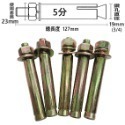【鴻鈞】 壁虎 【5支1包】 5分 6分 膨脹螺絲 壁虎螺絲-規格圖8