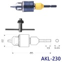 【鴻鈞】三爪電鑽夾頭 0.8-13mm 六角柄 快速夾頭 夾頭 鑽頭 電鑽 接桿 電鑽夾頭 ANEX AKL-160-規格圖6
