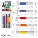 【三兄弟】彩色六角起子頭65L 安耐適 內六角起子頭 兼古製造所 ACHX-1565 ACHX-8065 ACHX5-規格圖2