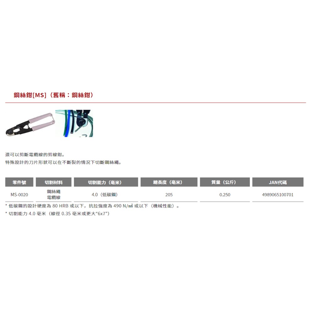 【三兄弟】小鐵剪系列 日本MCC MC-0020 MCS-0020 MN-0020 SC-0200 CC-0300-細節圖4