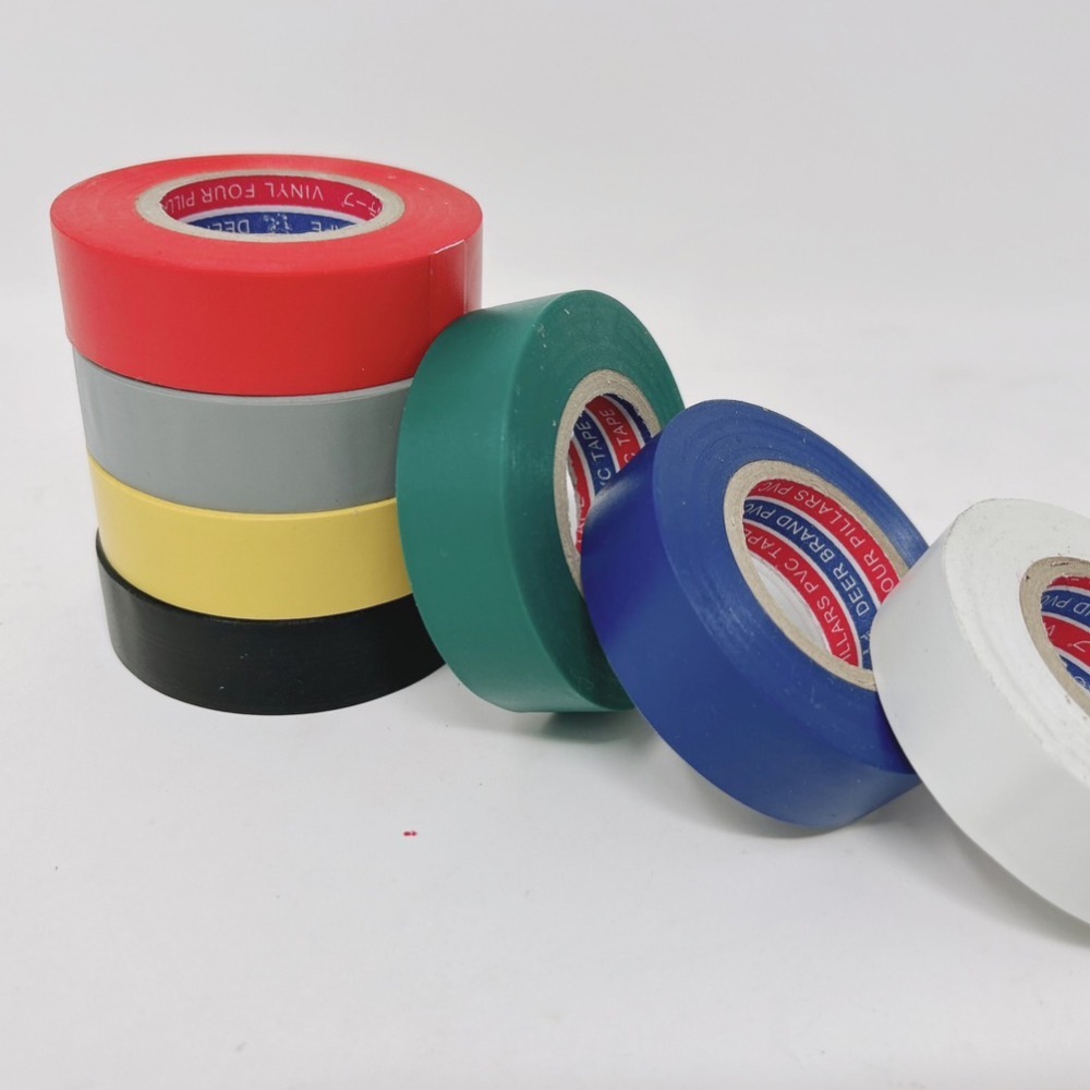 【鴻鈞】 電器膠布 【台灣快速出貨】18mm 膠帶 布膠帶 電火布 絕緣膠帶 pvc膠帶 電工膠帶 電線膠帶 水電膠帶-細節圖6