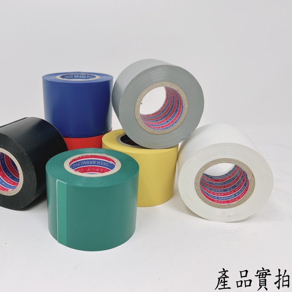 【鴻鈞】 電器膠布 【台灣快速出貨】48mm 膠帶 布膠帶 電火布 絕緣膠帶 pvc膠帶 電工膠帶 電線膠帶 水電膠帶-細節圖3