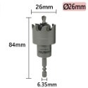 【鴻鈞】 六角柄圓穴鋸 【電動起子機適用】14mm-38mm 圓穴鋸 開孔器 木工開孔器 穴鑽 洗孔鑽頭-規格圖8