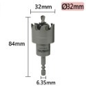 【鴻鈞】 六角柄圓穴鋸 【電動起子機適用】14mm-38mm 圓穴鋸 開孔器 木工開孔器 穴鑽 洗孔鑽頭-規格圖8