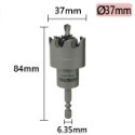 【鴻鈞】 六角柄圓穴鋸 【電動起子機適用】14mm-38mm 圓穴鋸 開孔器 木工開孔器 穴鑽 洗孔鑽頭-規格圖8