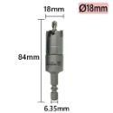 【鴻鈞】 六角柄圓穴鋸 【電動起子機適用】14mm-38mm 圓穴鋸 開孔器 木工開孔器 穴鑽 洗孔鑽頭-規格圖8
