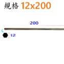 平頭12x200mm(長)