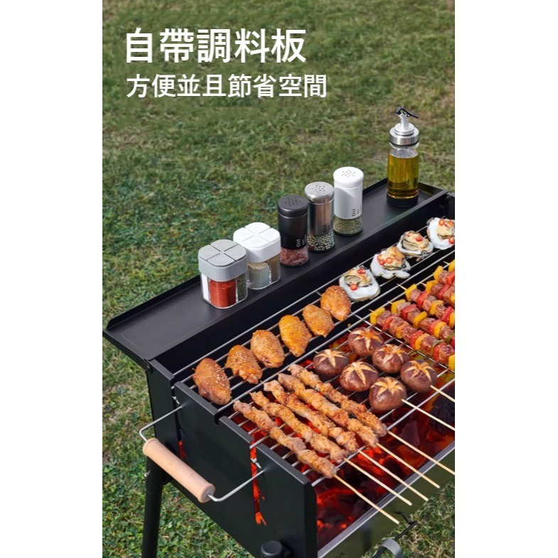 【鴻鈞】 不銹鋼摺疊烤肉架 【台灣現貨】 烤肉架 烤肉爐 烤肉 燒烤爐 BBQ 烤肉用具-細節圖3