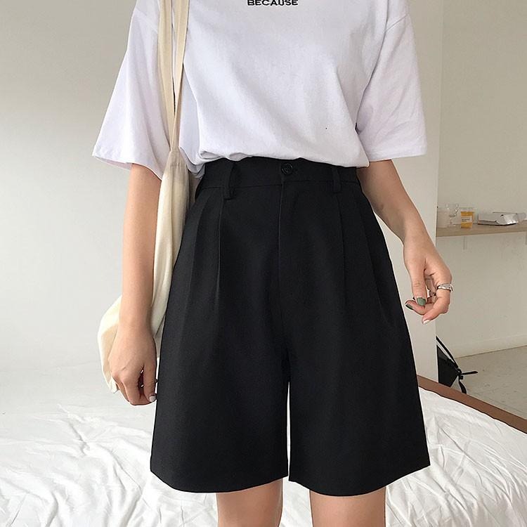 【RENA小舖 台灣現貨每天出】日系女孩👩‍🦳｜休閒西裝闊腿褲_現貨/寬鬆/高腰/顯瘦【R12353】-細節圖5