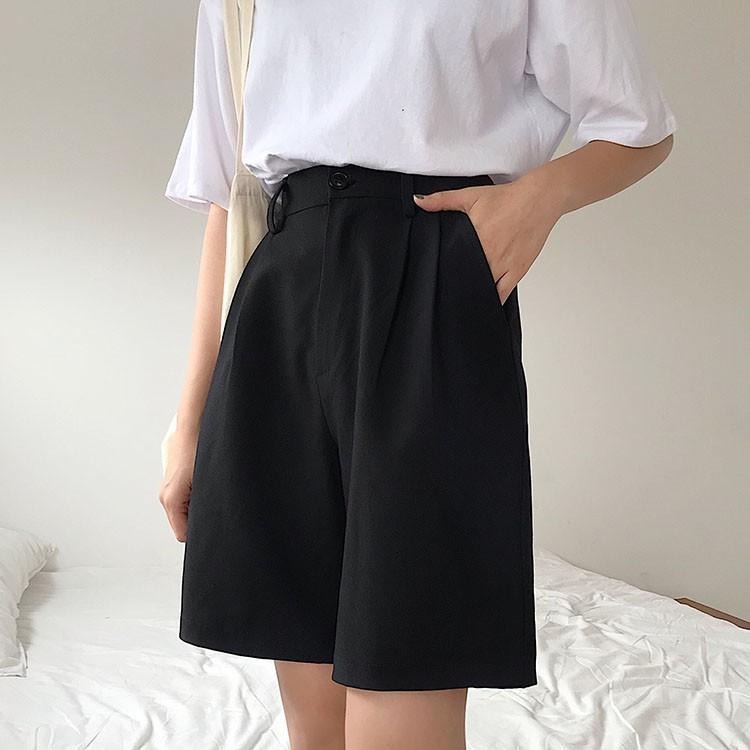 【RENA小舖 台灣現貨每天出】日系女孩👩‍🦳｜休閒西裝闊腿褲_現貨/寬鬆/高腰/顯瘦【R12353】-細節圖6