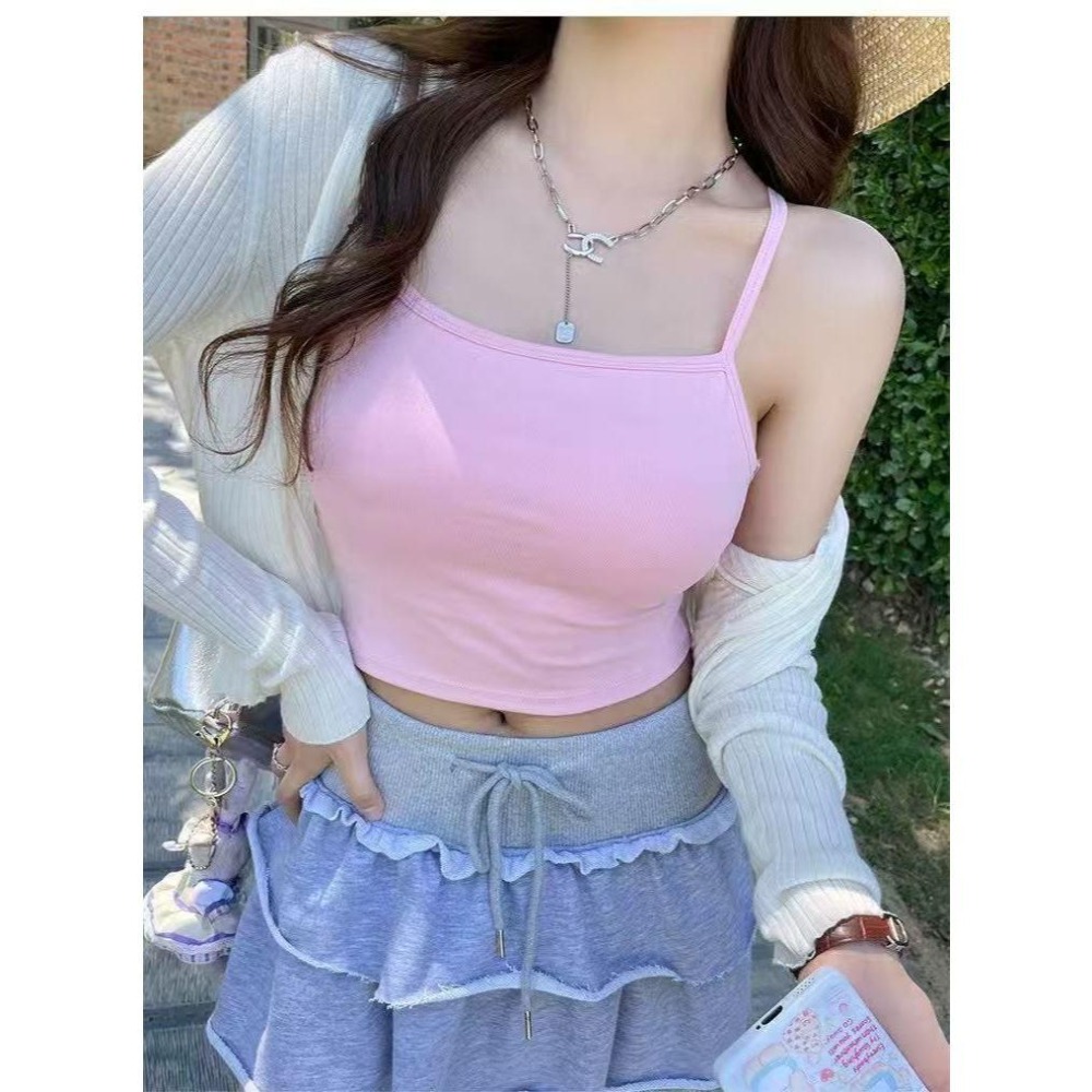 【RENA小舖 台灣現貨每天出】瑜珈內搭/鏤空露背/自帶胸墊/美背吊帶/細肩帶內衣/內衣背心/小可愛【R21948】-細節圖6