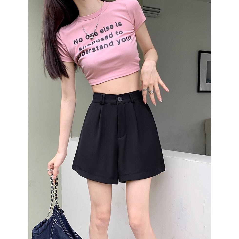 【RENA小舖 台灣現貨每天出】S-XL休閒西裝多色褲_韓系/五分褲/寬鬆/薄款/垂墜/顯瘦/休閒褲【R21547】-細節圖2