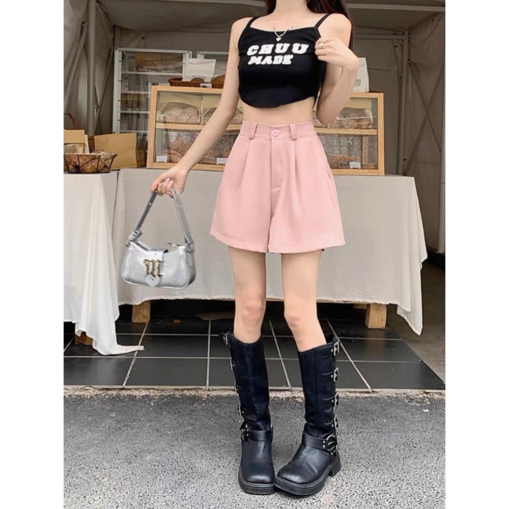 【RENA小舖 台灣現貨每天出】S-XL休閒西裝多色褲_韓系/五分褲/寬鬆/薄款/垂墜/顯瘦/休閒褲【R21547】-細節圖6