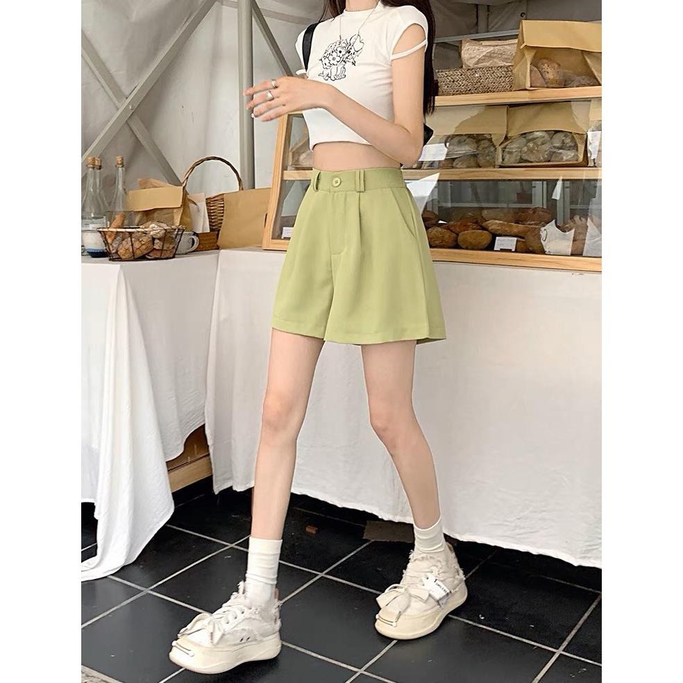 【RENA小舖 台灣現貨每天出】S-XL休閒西裝多色褲_韓系/五分褲/寬鬆/薄款/垂墜/顯瘦/休閒褲【R21547】-細節圖7