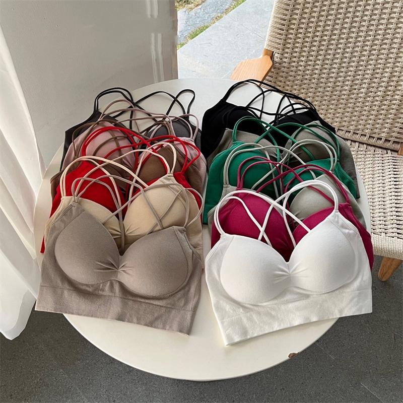 【RENA小舖 台灣現貨每天出】交叉美背內搭/固定杯小可愛/大露背小可愛/露背背心/百搭【R21946】-細節圖6