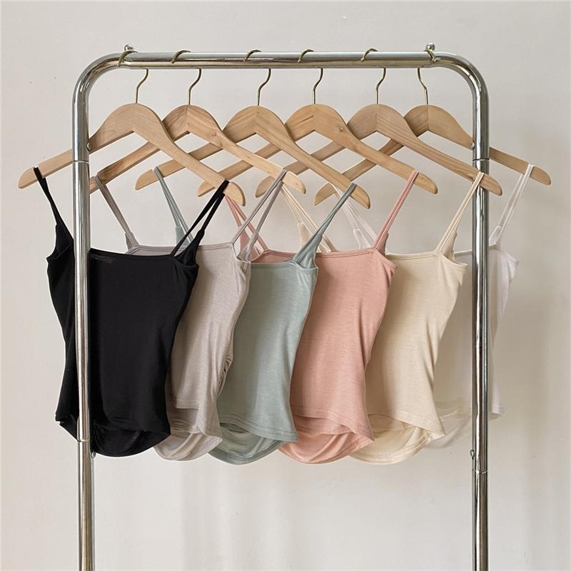 【RENA小舖 台灣現貨每天出】細肩平口小可愛/細肩帶/罩杯/胸墊/Bra Top/小可愛/小背心【R21839】-細節圖3