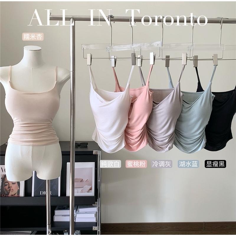 【RENA小舖 台灣現貨每天出】細肩平口小可愛/細肩帶/罩杯/胸墊/Bra Top/小可愛/小背心【R21839】-細節圖4