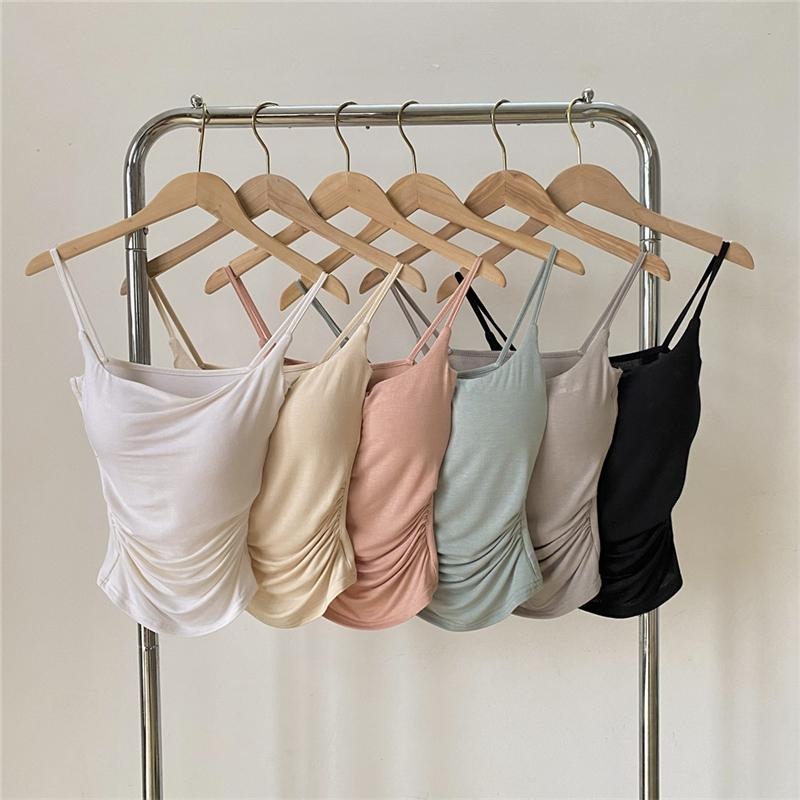 【RENA小舖 台灣現貨每天出】細肩平口小可愛/細肩帶/罩杯/胸墊/Bra Top/小可愛/小背心【R21839】-細節圖5