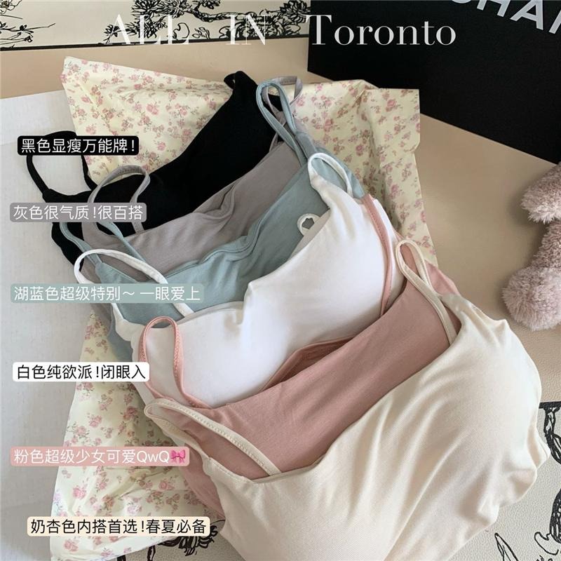 【RENA小舖 台灣現貨每天出】細肩平口小可愛/細肩帶/罩杯/胸墊/Bra Top/小可愛/小背心【R21839】-細節圖7