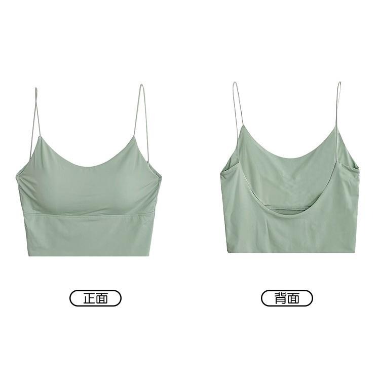【RENA小舖 台灣現貨每天出】抹胸美背舒適冰絲吊帶背心/小可愛/背心/簡約/少女/辣妹/韓妞【R19964】-細節圖3