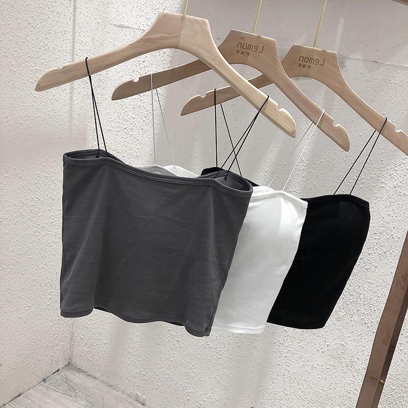 【RENA小舖 台灣現貨每天出】細肩帶內搭背心/小可愛/平口背心/百搭/顯瘦/bra top【R21748】-細節圖4