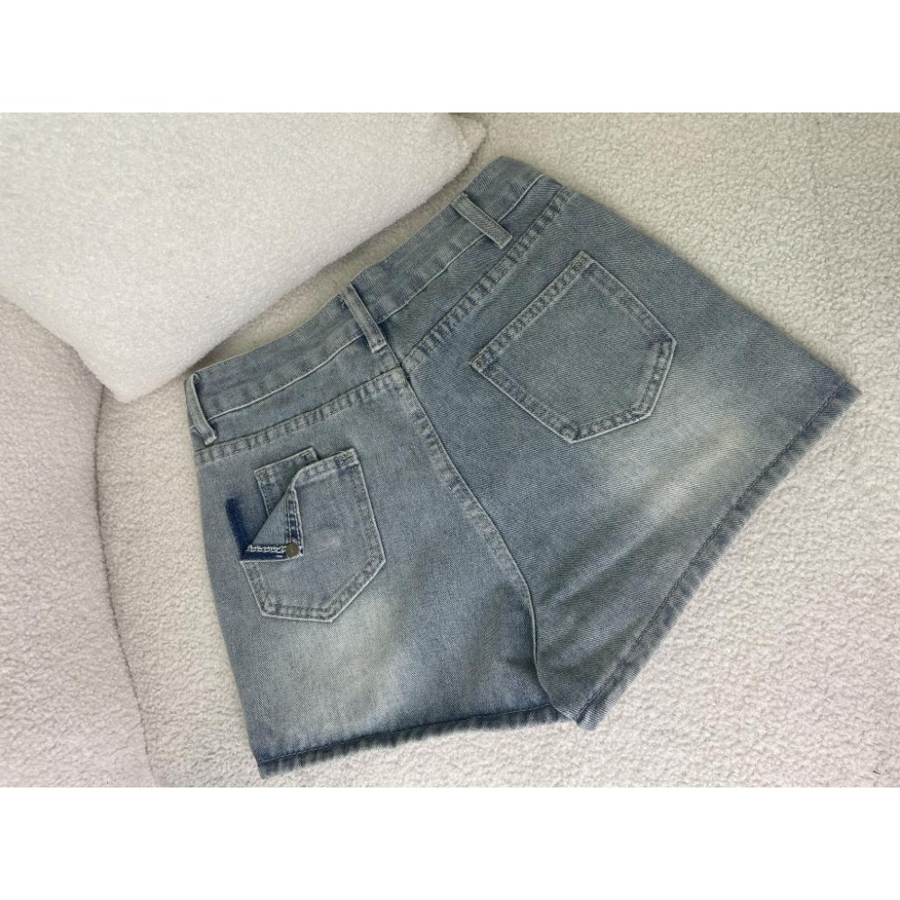 【RENA小舖 台灣現貨每天出】A字形高腰牛仔短裙_春季/A字形短裙/顯瘦/修身/短裙/遮胯【R21755】-細節圖8