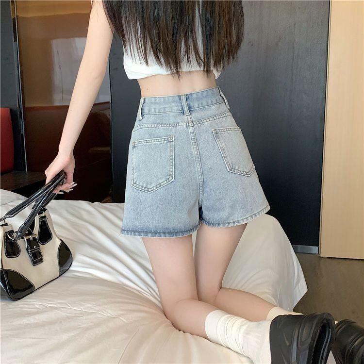 【RENA小舖 台灣現貨每天出】辣妹牛仔半身褲裙 A字裙 裙褲 短裙 包臀裙 百搭 高腰裙 韓系【R21720】-細節圖4