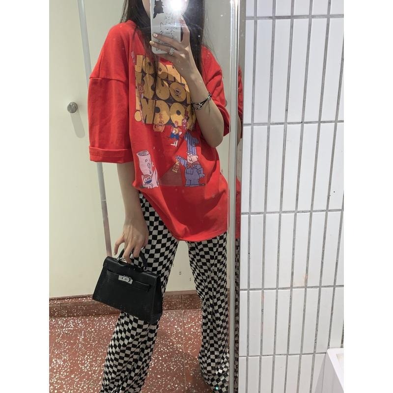 【RENA小舖 台灣現貨每天出】卡通印花舒適棉質短袖T恤/夏季/休閒/百搭/可愛【R20032】-細節圖4