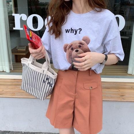 【RENA小舖 台灣現貨每天出】闊腿休閒短褲/顯瘦/高腰/日系/復古/工裝/假口袋【R20177】-細節圖6