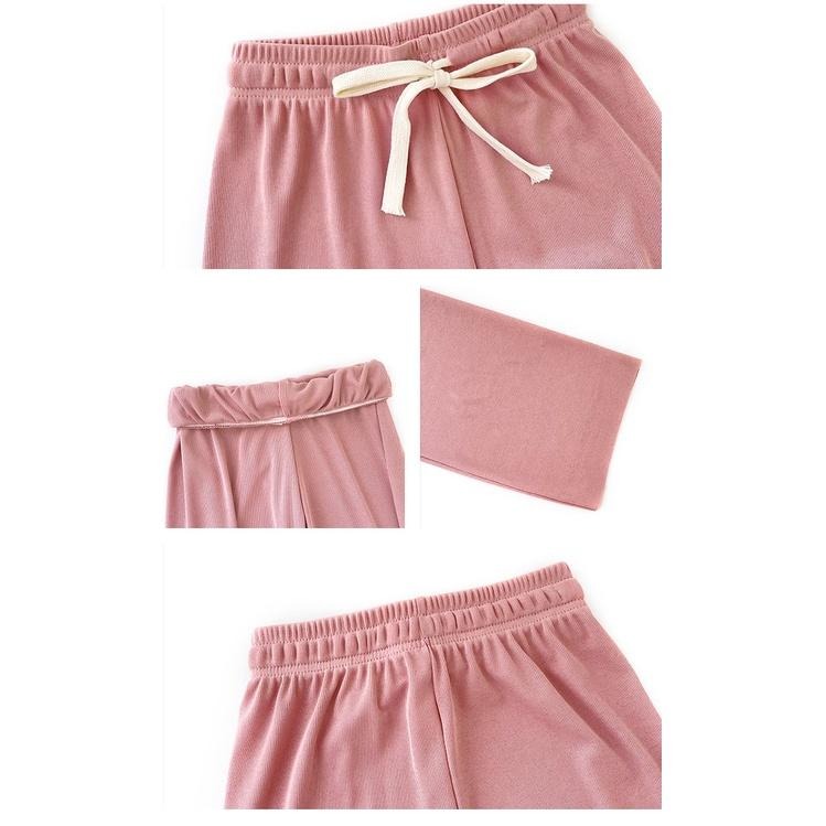 【RENA小舖 台灣現貨每天出】冰絲抽繩休閒長褲/寬鬆/運動/高腰/顯瘦/休閒褲/薄款【R20212】-細節圖4