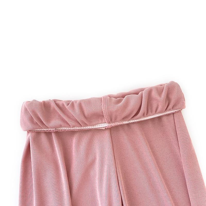 【RENA小舖 台灣現貨每天出】冰絲抽繩休閒長褲/寬鬆/運動/高腰/顯瘦/休閒褲/薄款【R20212】-細節圖8